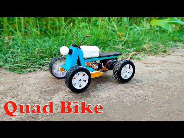 How To Make Mini Quad Bike At Home (Diy Technician)