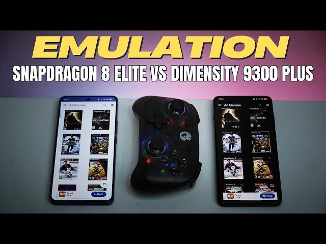 Snapdragon 8 Elite vs Dimensity 9300 Plus Emulation comparison I Gaming test I AetherSX2 I Dolphin