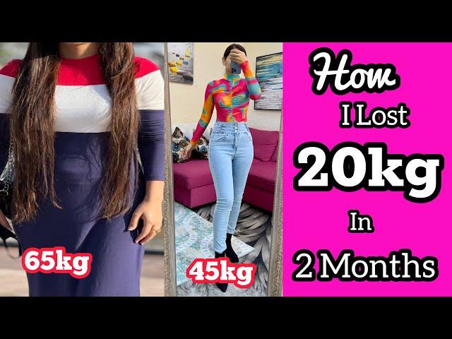 My Weight Loss Journey ~ From 65kg To 45kg | How i Lost 20 kgs At Home