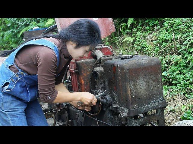 The Genius Girl Restored A Tractor Produced In 1980, The New Machine Has Amazing Power! | Linguoer