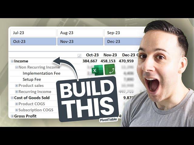 How to Build a PivotTable Profit & Loss in Excel