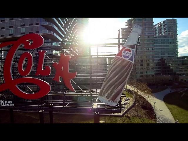 the Iconic Pepsi-Cola sign in Long Island City, NY