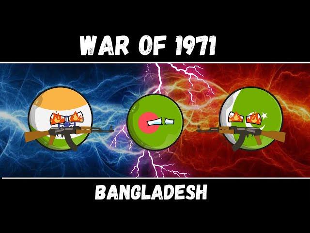 Indo-Pak War ️ 1971 for freedom of Bangladesh #countryballs