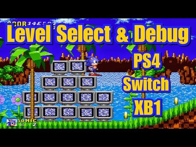 Sonic 1 Level Select & Debug Mode Guide | PS4, Switch & XB1 | Mega Drive & Genesis Classics