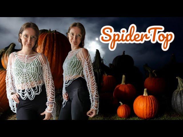 #201  Häkel-Spinnennetz Pullover   | Anleitung | DIY | #kathrinchenkirschblüte