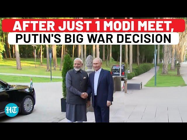 After Just 1 Meeting With PM Modi, Putin's Major Ukraine War Decision, With India Link | Russia