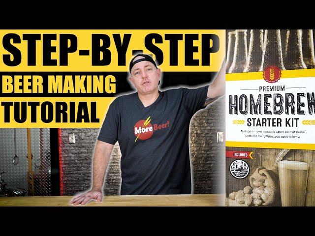 How to MAKE BEER at Home | MoreBeer! Premium Homebrew Starter Kit | Beer Brewing Demo for Beginners