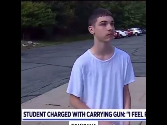 Kid Reacts to Him Bringing Gun to School