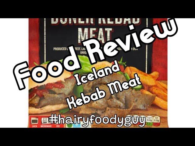 Icelands Frozen Doner Kebab Meat Review by Hairy Foody Guy Mukbang