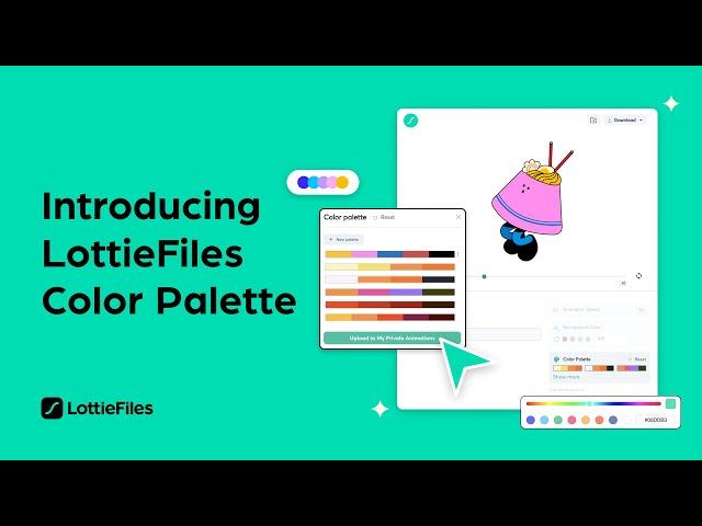 Introducing LottieFiles Color Palette | Instantly recolor any Lottie animation