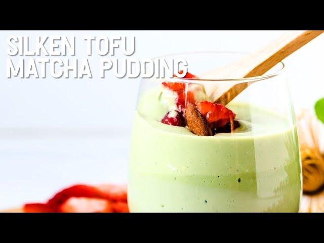 Silken Tofu Matcha Pudding