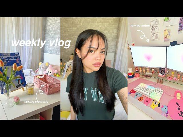 weekly vlog  ₊˚productive days in my life, movies, spring cleaning, etc.ㅤ ㅤ ㅤ ㅤ ㅤ ㅤ ㅤ ㅤ ㅤ ㅤ ㅤ ㅤ ㅤ