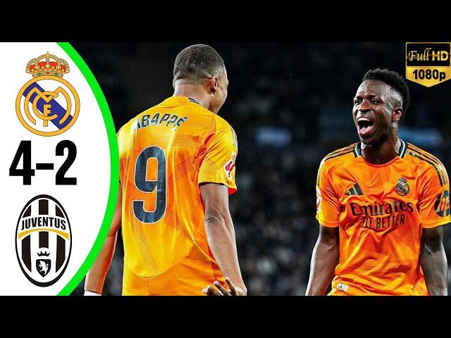 Real Madrid vs Juventus | Laliga Santander 2024 | Klyian Mbappe Rocket Goals, Highlight & All Goals