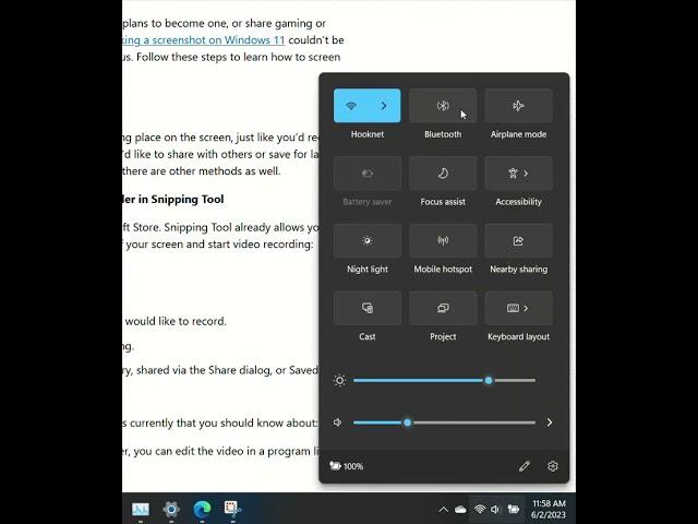 Bluetooth Error in Windows Action Center