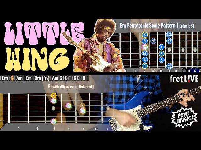 Little Wing by Jimi Hendrix COMPLETE SONG Note for Note Lesson & Cover! (Guitar Tutorial)