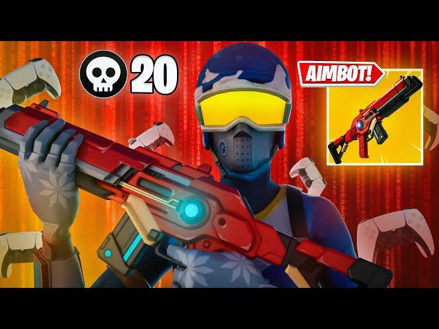 Dominating with *NEW* Stark Rifle in Fortnite Chapter 5! (Controller AIMBOT)