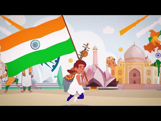 Happy Independence Day II 2d  Animation II Adobe Animate CC II15th August IINational Anthem