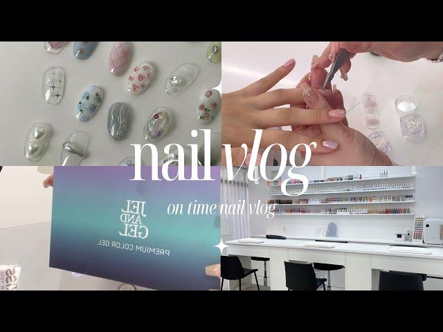 vlog•네일샵브이로그•korean nail vlog•(꿀잼보장,3인네일샵일상,젤앤젤얼음별,순백젤,리얼묘해브러쉬,네일샵풀예약,네일꿀팁,네일시술영상)