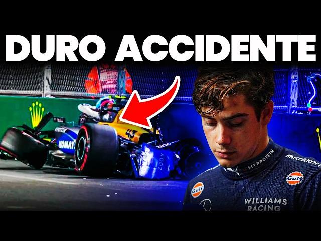 ¡TRAGEDIA! El FATAL ACCIDENTE de Franco Colapinto en el GP de las Vegas