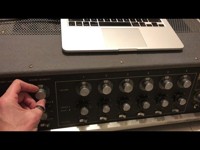 SHURE VA-302E6-C Vocal Master Control (6 channel vocal mixer with spring reverb) 1974-1976 USA