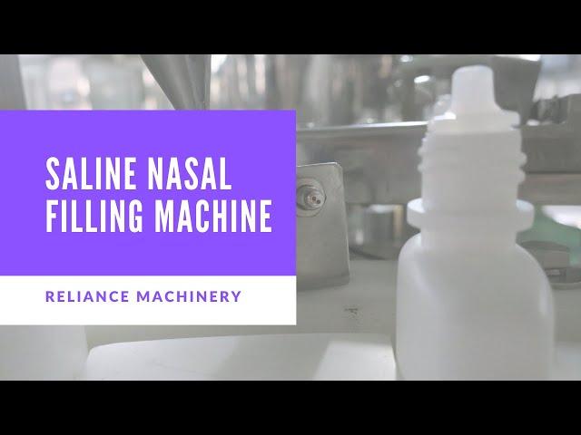 30ml Saline Nasal Drop Filling Capping Machine for pharmaceutical | RELIANCE