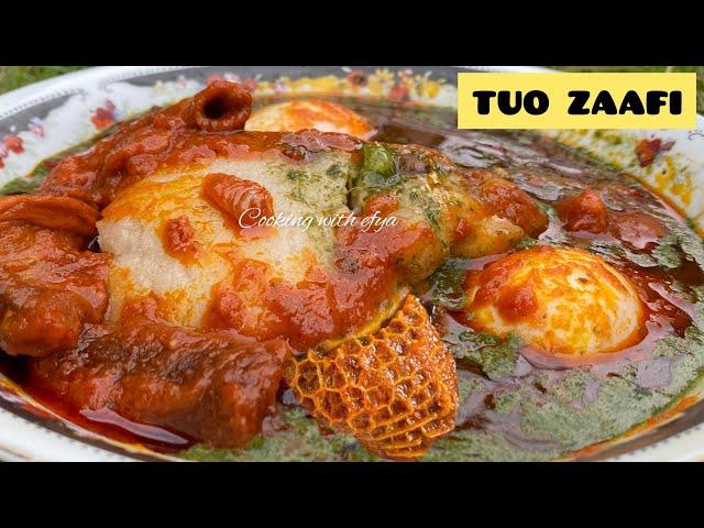 HOW TO PREPARE AUTHENTIC TUO ZAAFI & AYOYO SOUP FROM SCRATCH | TUO ZAAFI / HUASU STEW | AYOYO SOUP