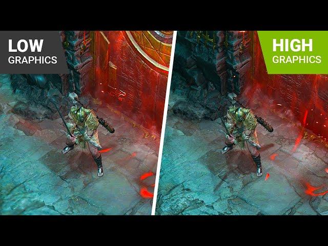 Diablo 4 Beta | Low vs High Graphics Comparison | 4K PC Gameplay