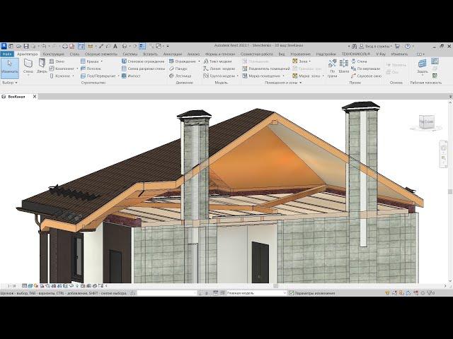 Autodesk Revit. Инструмент Стена: врезанный профиль. Как сделать шахту в ревит