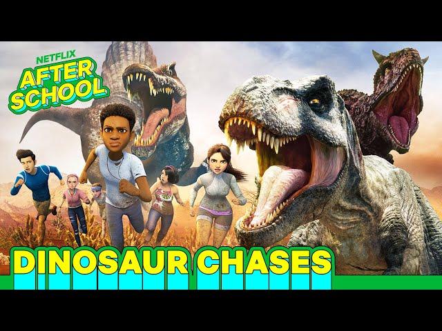 Most Death-Defying Dino Chases  Jurassic World Camp Cretaceous | Netflix After School