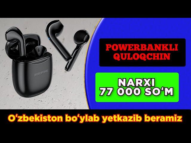 POWERBANKLI QULOQCHIN | SIMSIZ NAUSHNIK AKUMLYATORLIK | M10 NAUSHNIK