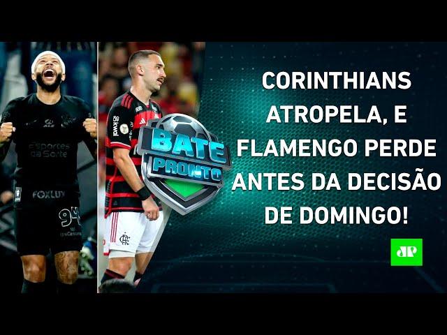 Corinthians GOLEIA com "PINTURA" de Depay; Flamengo PERDE para o Fluminense! | BATE-PRONTO