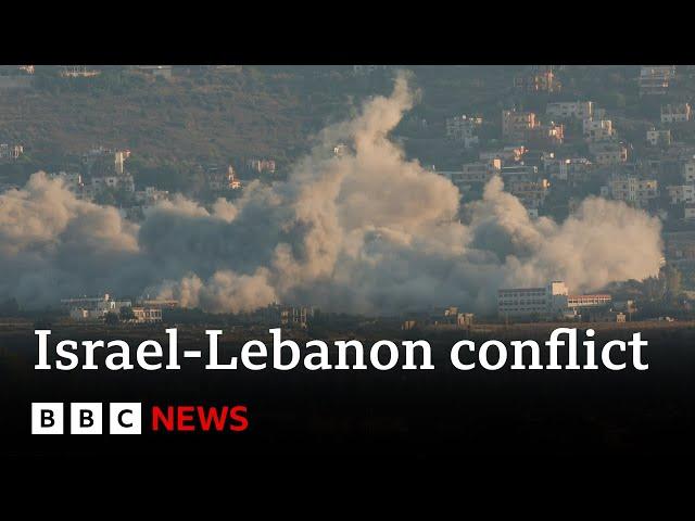 More blasts in Beirut after key route out of Lebanon hit by Israeli strike | BBC News