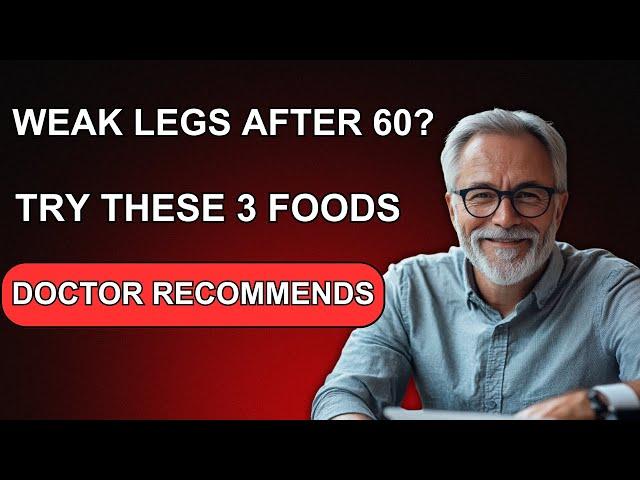 THE LEGS BECOME WEAK FIRST! Eat THESE 3 FOODS to keep them STRONG