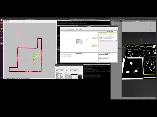 2023.10.10 ros2 noetic turtlebot3 initial pose and clear cost map behavior planning using flexbe