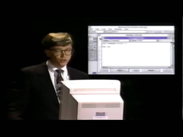 Bill Gates demonstrates Visual Basic (1991)