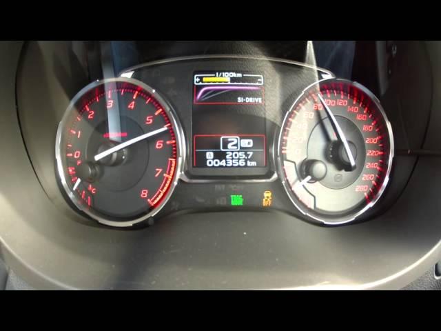 2014 Subaru WRX Lineartronic sedan acceleration (full auto / CVT)