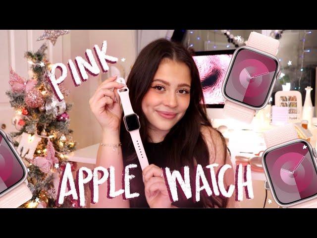 Pink Apple Watch Series 9 Unboxing! *not professional* ⌚️