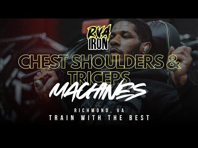 RVA Iron Gym Machines - Chest, Shoulders & Triceps