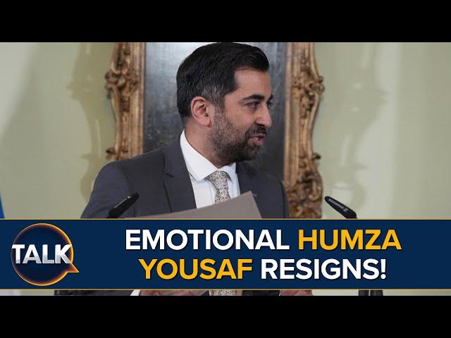 Humza Yousaf RESIGNS As SNP Leader In Emotional Press Conference