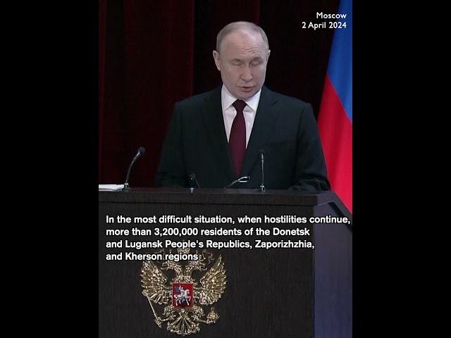 Putin says 3 million+ received Russian passport in Donetsk, Lugansk, Zaporizhzhia and Kherson