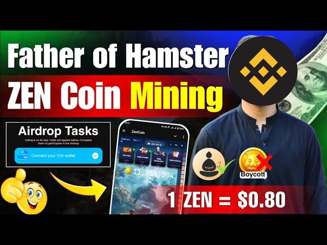 Zen coin listing date  zen coin airdrop // zen coin withdrawal kaise kare