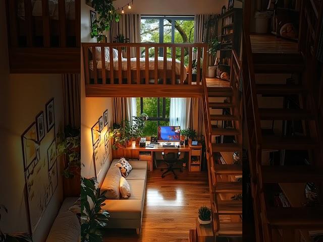 Cozy Loft Apartment | Nature-Inspired Living" #naturelovers #ytstudio #cabincrew