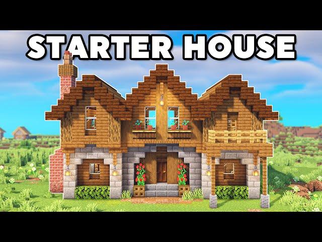 Minecraft Starter House Tutorial (How to Build)