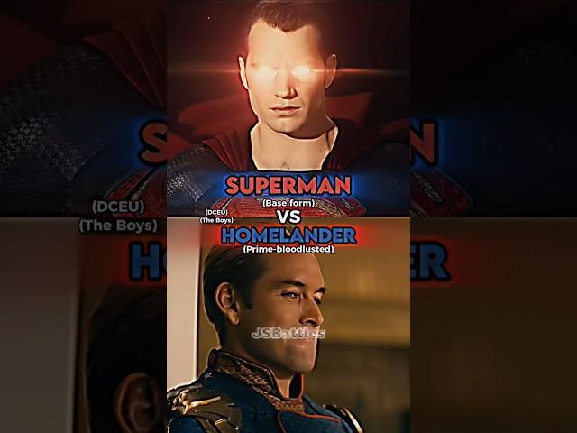 Superman vs Homelander