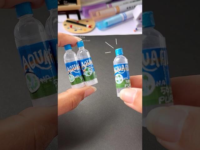 DIY Miniature Water Bottle #shorts #art #diy #youtubeshorts_