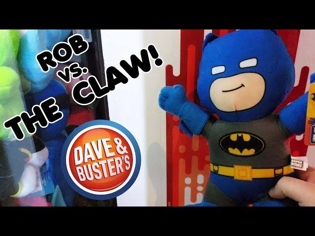 Trap Door Wins And Claw Machine Sadness At Dave and Busters | Rob Vs. The Claw