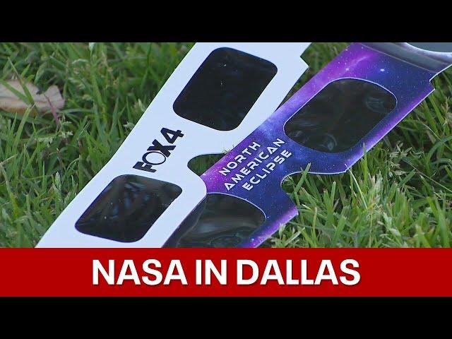 Solar Eclipse: NASA set up at Dallas Arboretum ahead of Monday's eclipse