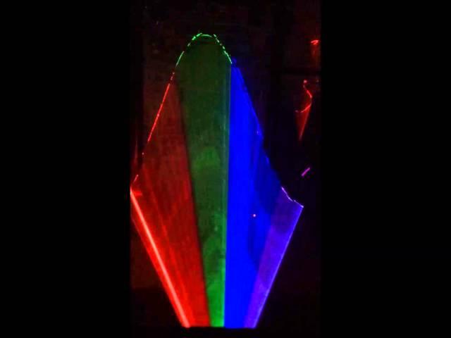 DJ Depot presents The Laserworld Pro-1600RGB Laser demo ( With Haze)