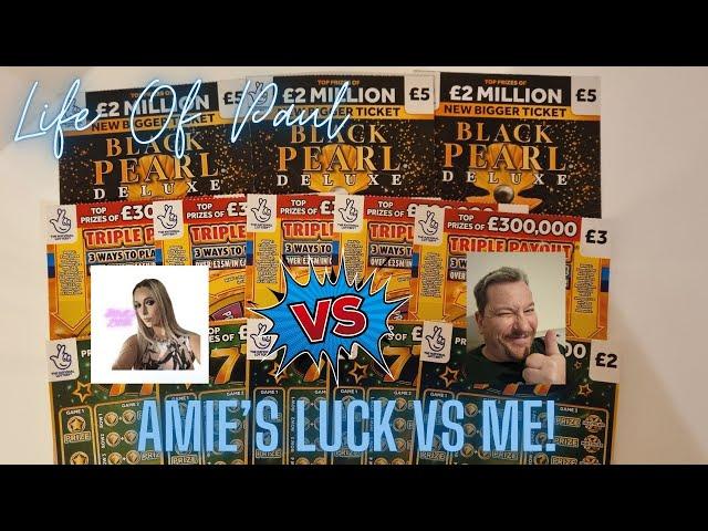 Life Of Paul vs Amie's Luck in a scratch card battle