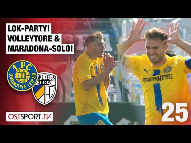 LOK-Party! Maradona-Solo & Volleytore: 1. FC Lok Leipzig - Carl Zeiss Jena | Regionalliga Nordost